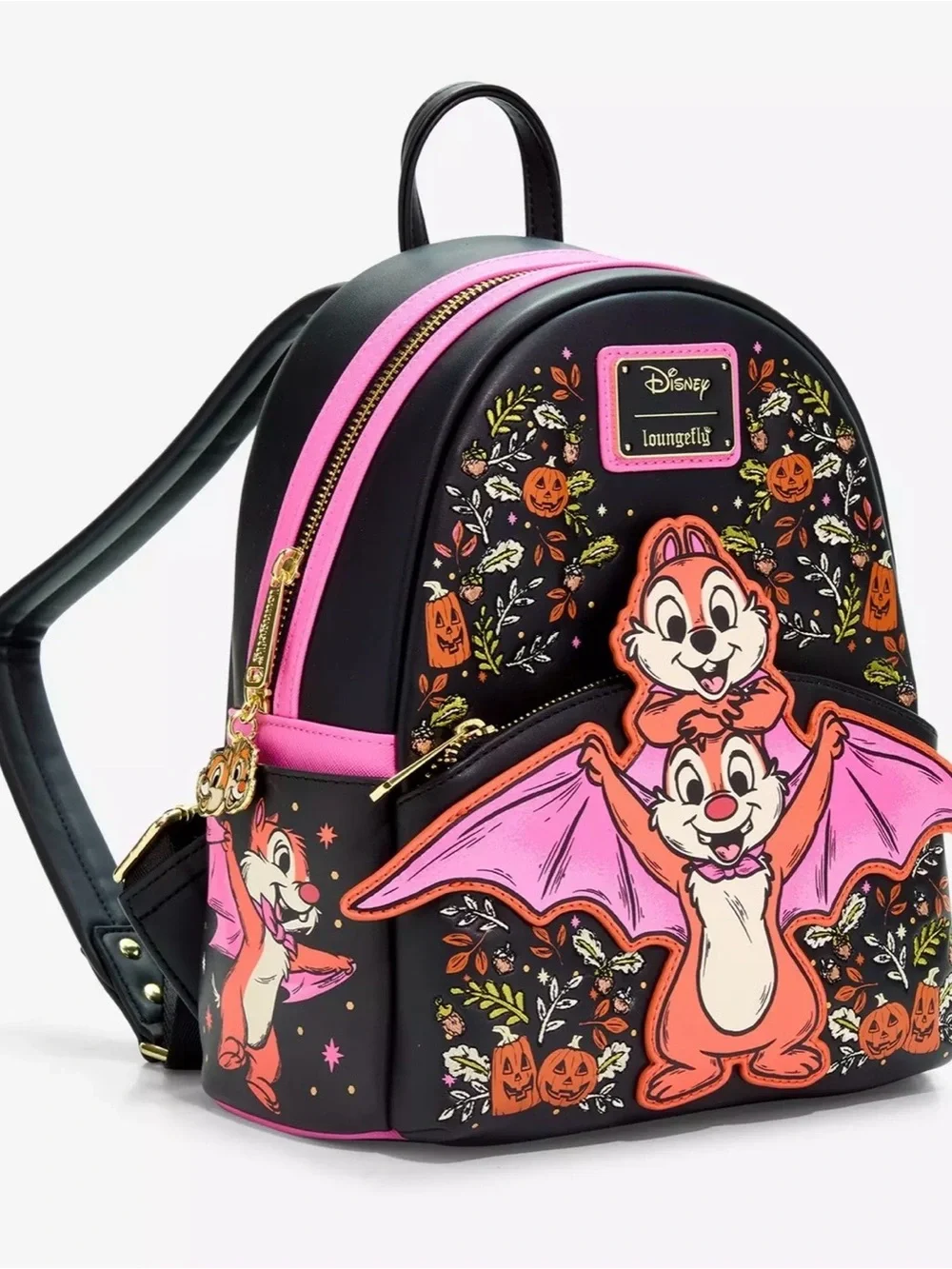 Loungefly Disney NWT Chip & Dale Bat Mini Backpack